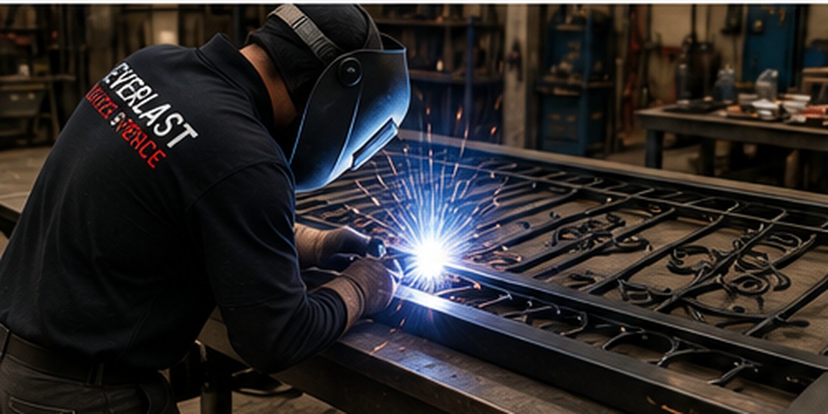 Custom iron gate fabrication and welding for a Frisco TX driveway gate