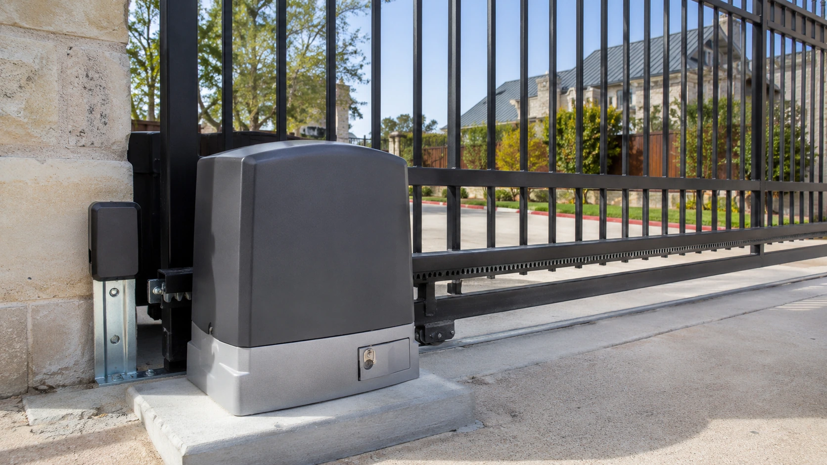 Automatic sliding gate operator system