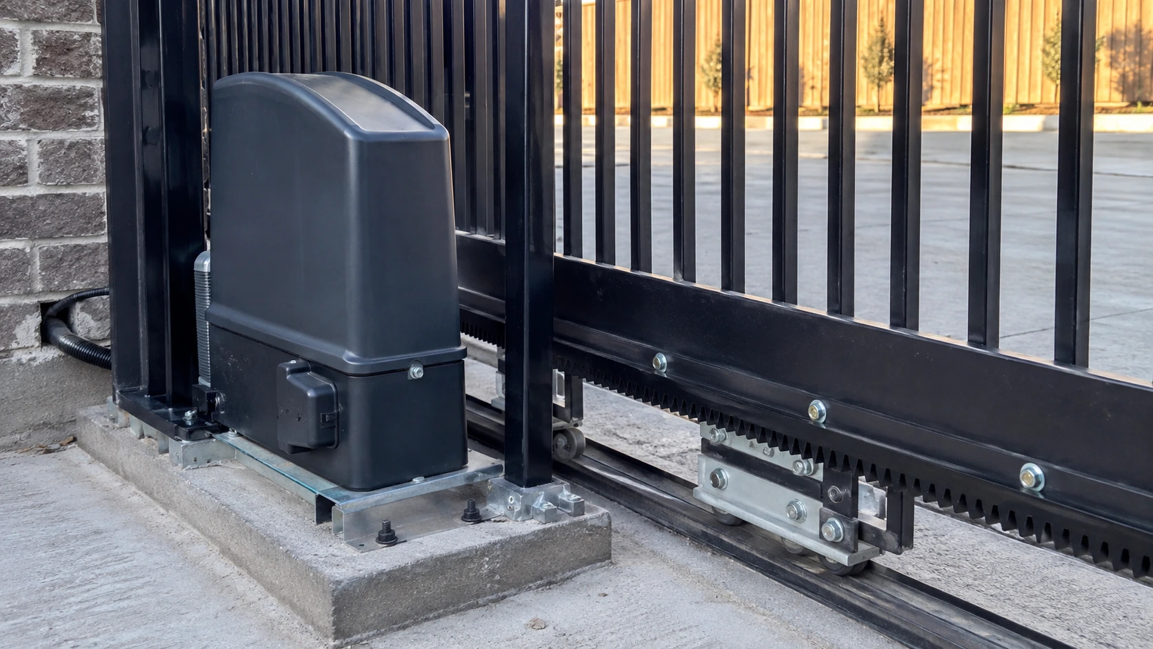 Automatic sliding gate operator system