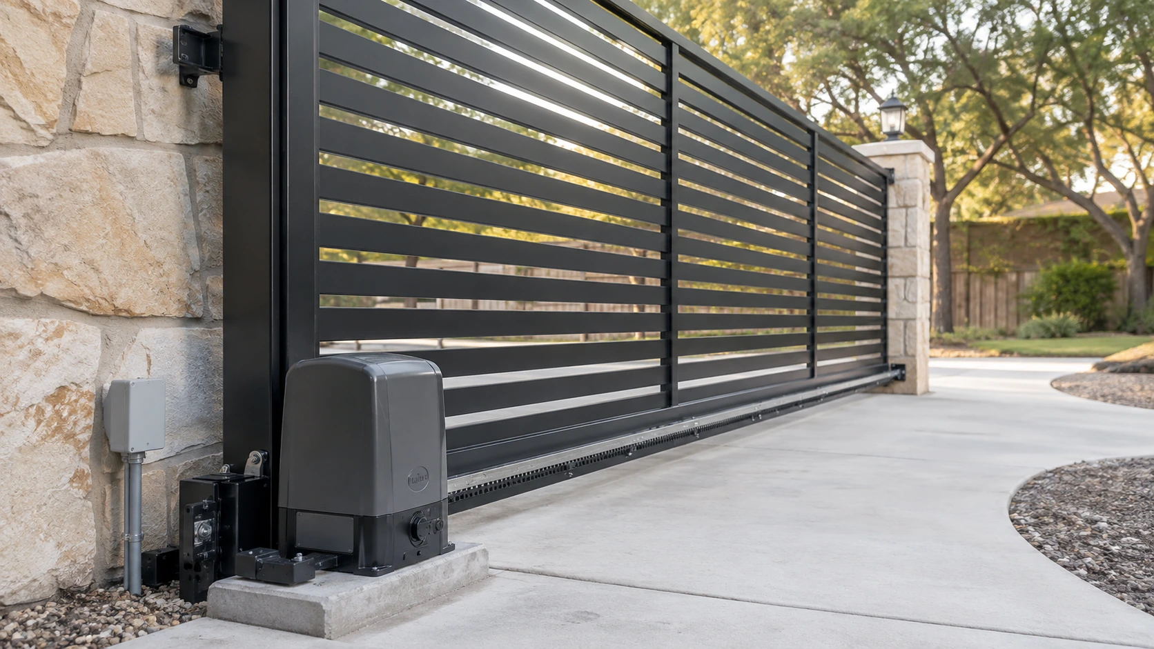 Automatic sliding gate operator system