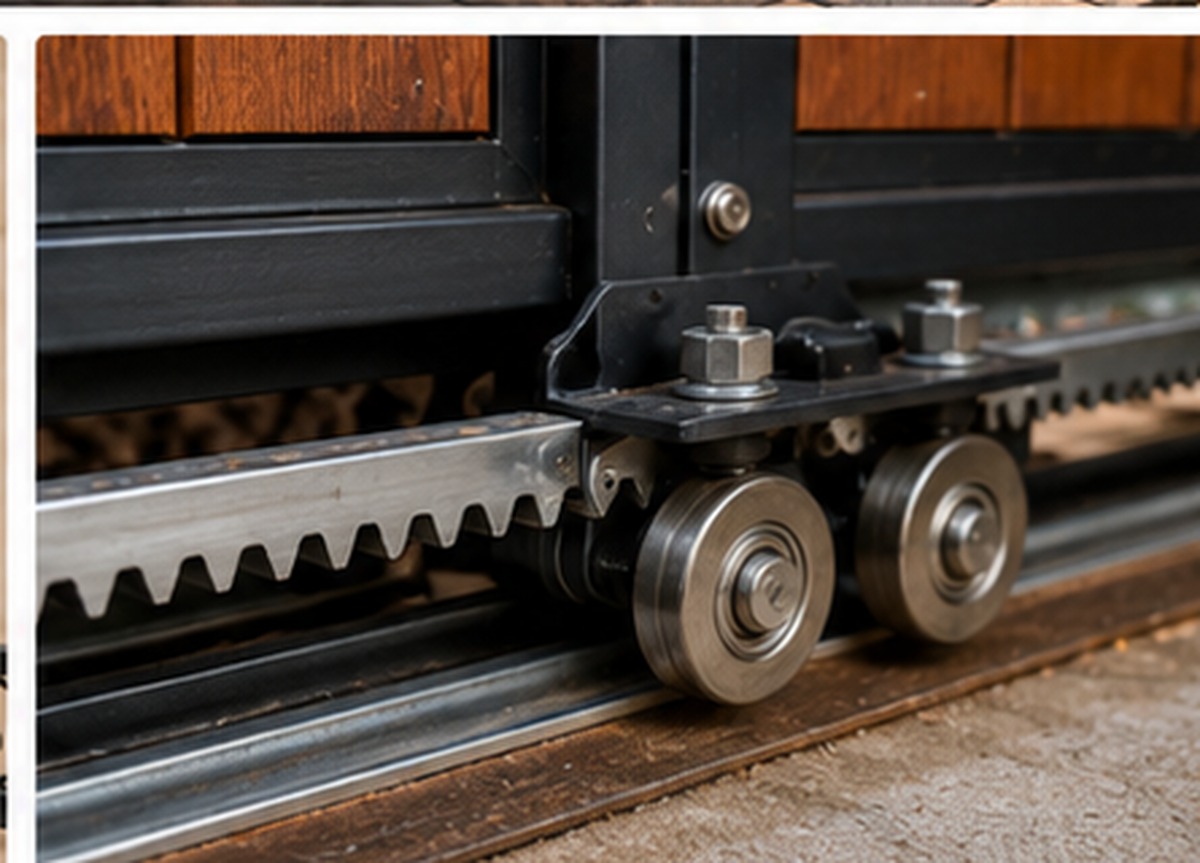 Sliding electric gate track rollers and operator repair in San Antonio TX