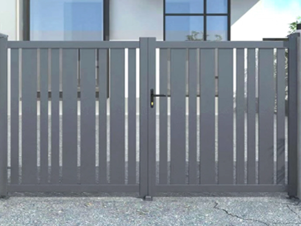 Quality workmanship in swing gate installation at a Frisco property
